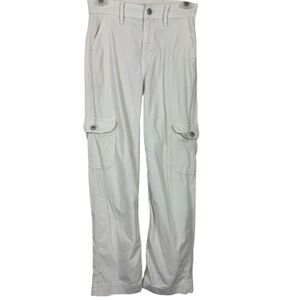 American Eagle Baggy Wide Leg Corduroy Pants Super High Rise Cargo 000